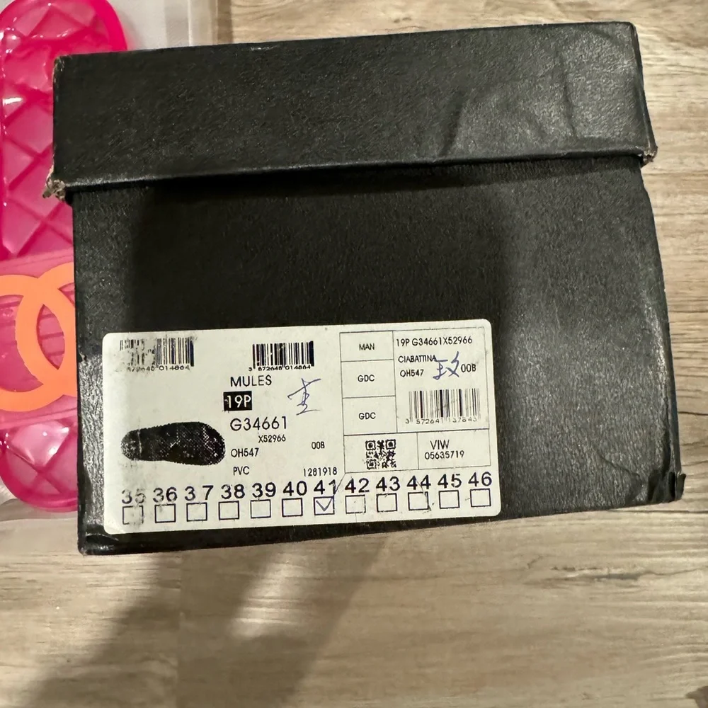 Chanel pink jelly slides size 41 box included - Picture 2 of 7